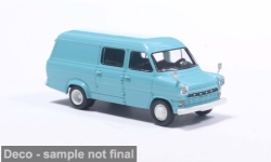 Brekina 34171 - H0 - Ford Transit Kasten - helltürkis
